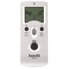 Intelli IMT-301 close-up LCD display highlighting tuner needle and environmental readouts