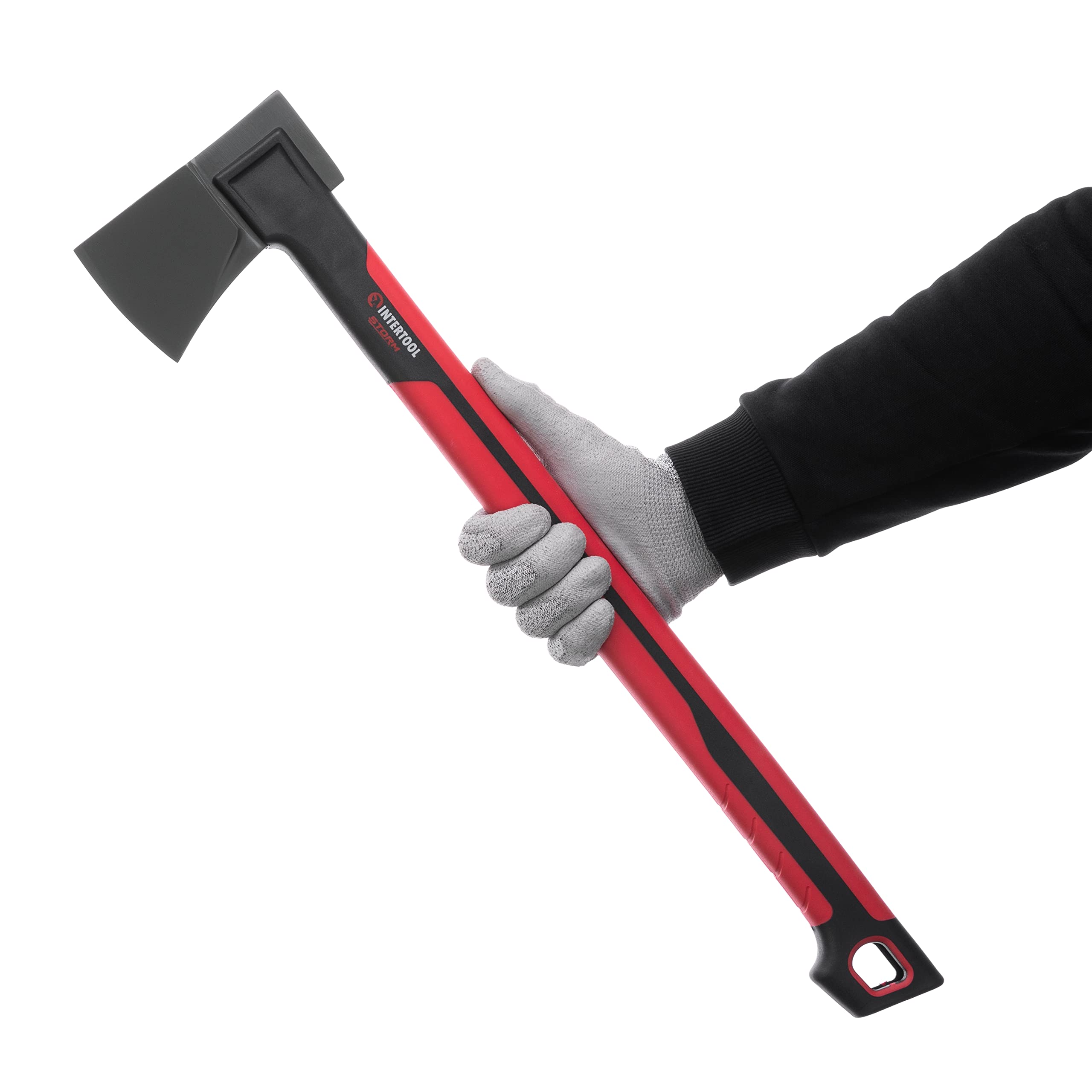 INTERTOOL front view showing compact 24-inch axe and balanced design benefit