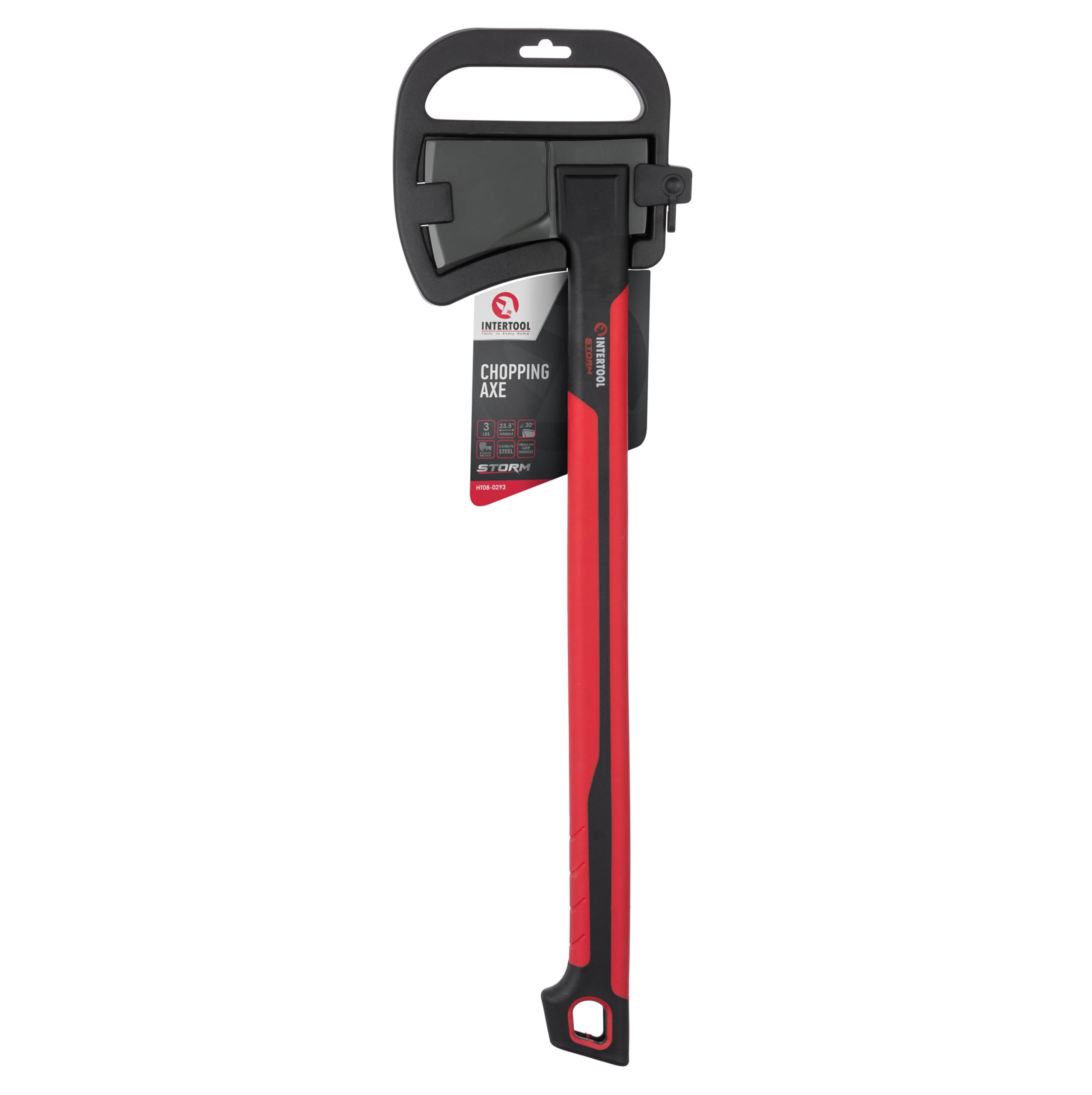 INTERTOOL axe on a campsite cutting kindling to speed fire preparation