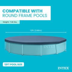 Intex drain holes close-up preventing water build-up on cover