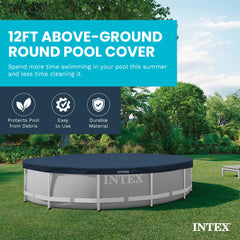 Intex rope and 10-inch overhang detail showing easy secure fastening
