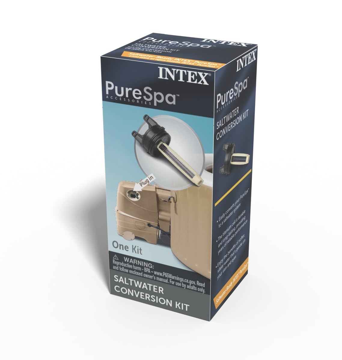Intex 28530 installed on PureSpa pump demonstrating easy setup benefit