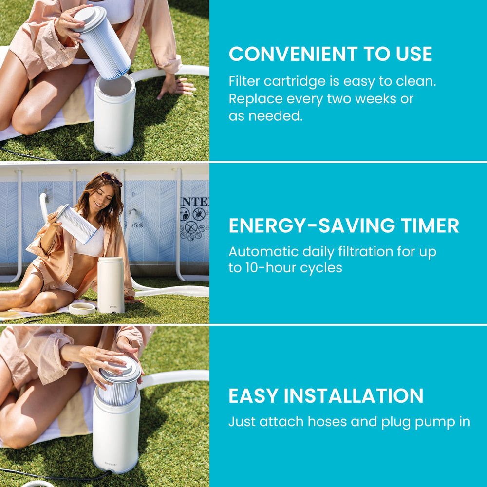 INTEX detalle del difusor de aire mostrando HydroAeration para mejor mezcla