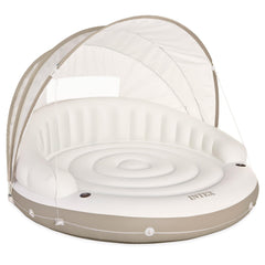 Intex canopy island front view showing roomy lounge and comfort