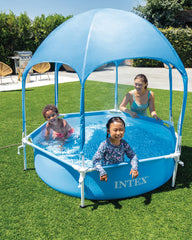 Intex canopy fabric close-up showing UPF50+ sun protection