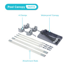 Intex clamp attachment detail demonstrating secure mount and stability