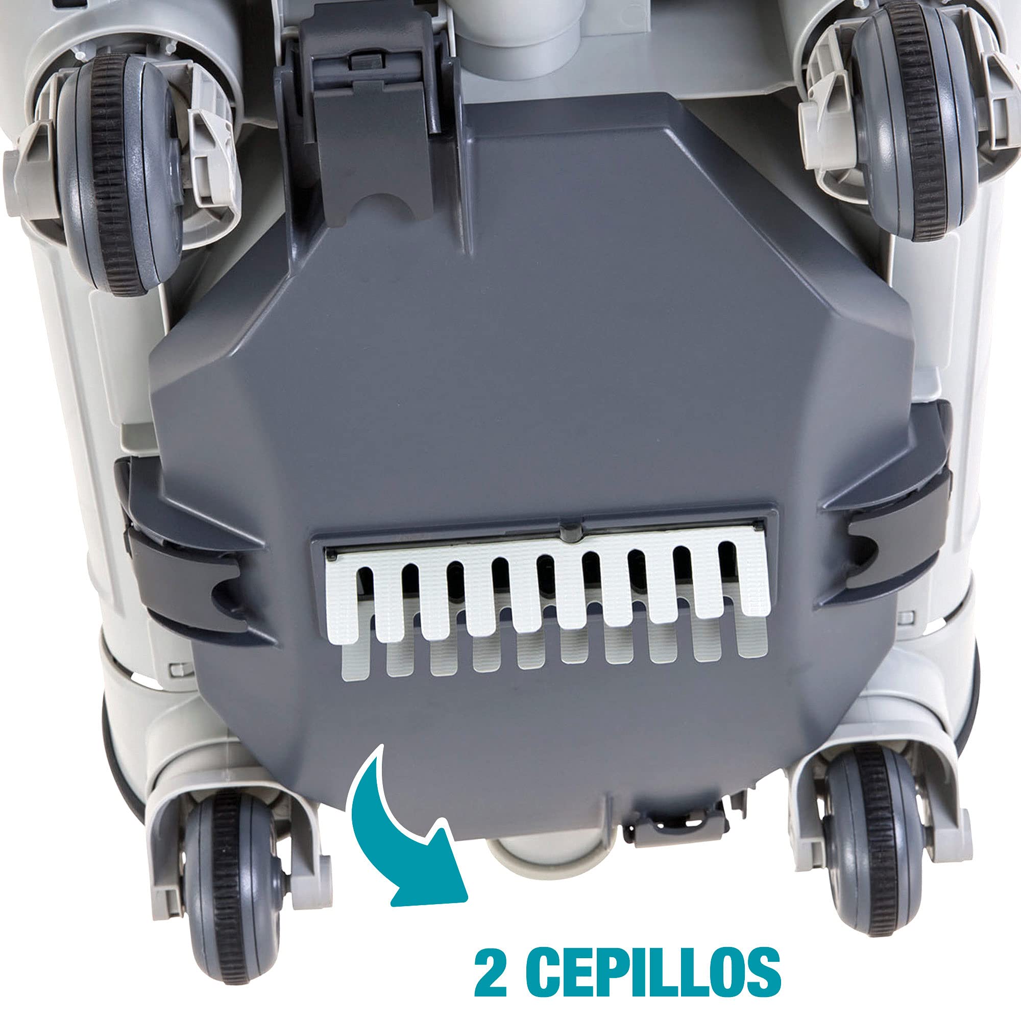 Intex cleaner connected to pump illustrating straightforward hydraulic installation benefits