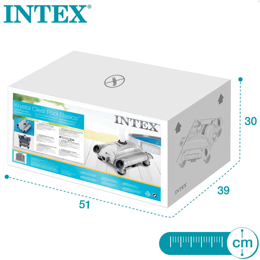 Intex packaging and label view showing included features and clear model information