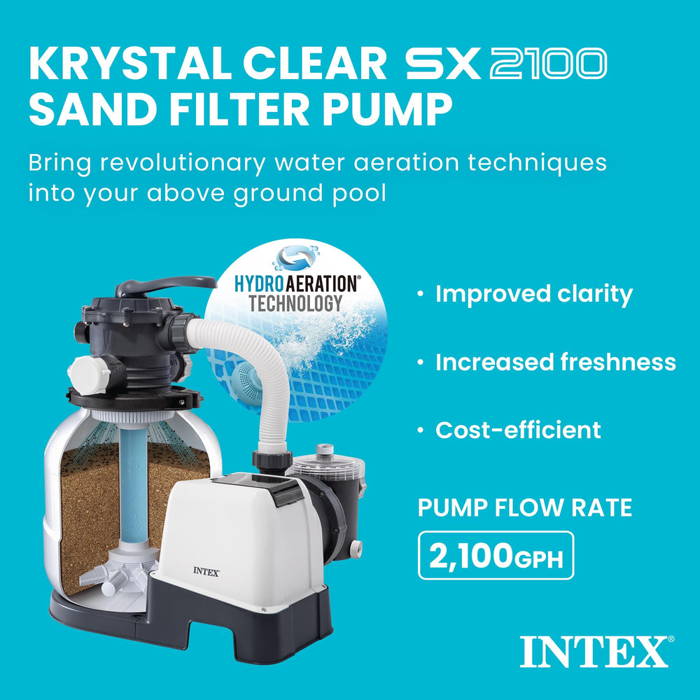 INTEX six-function control valve closeup for easy operation and maintenance