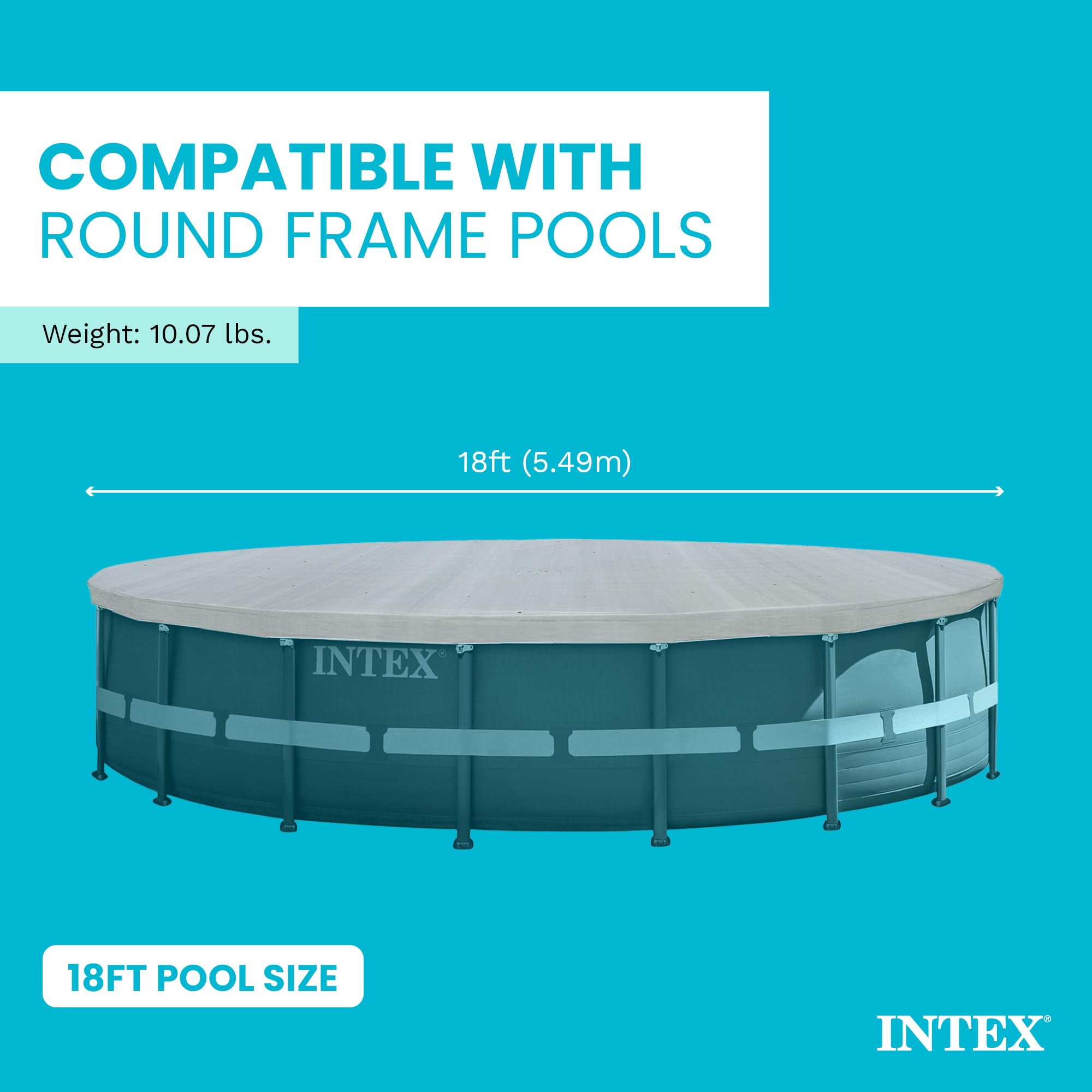 Intex cover drain holes with runoff preventing water pooling
