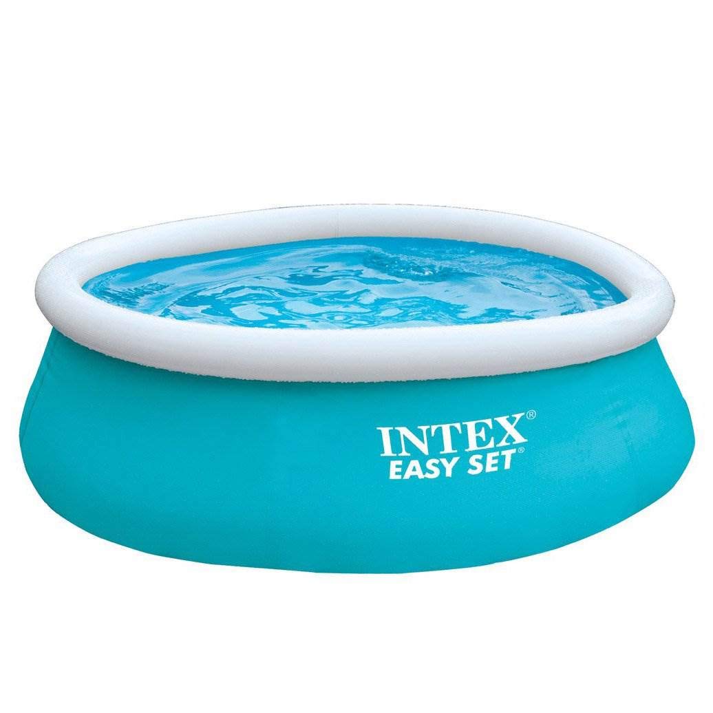 Intex Easy Set front view showing full assembled pool and quick setup benefit