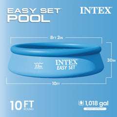 INTEX close-up of inflated top ring highlighting easy inflation