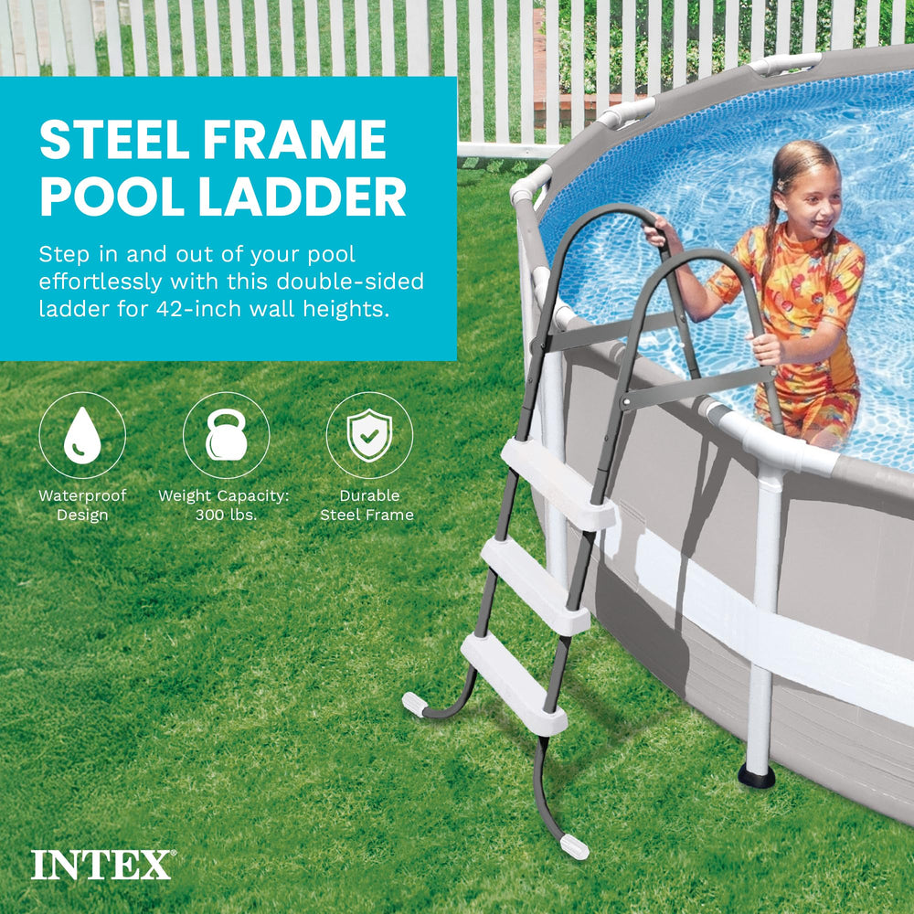 Intex escalones detalle texturizado antideslizante que evita resbalones