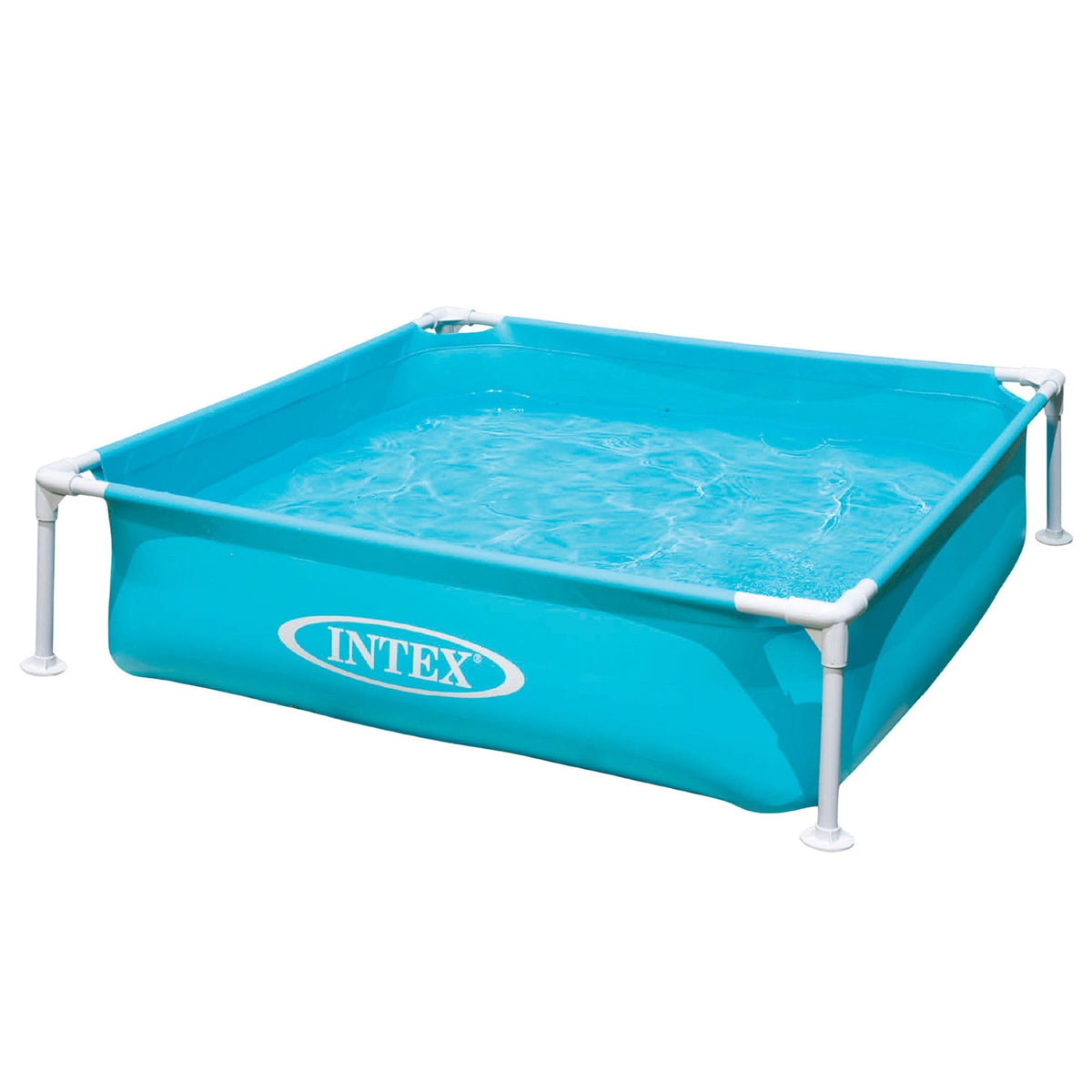 Intex front view of mini pool showing safe shallow design and easy setup
