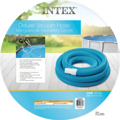 Intex hose installed on pool filter demonstrating secure connection and tidy routing
