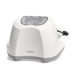 Intex Krystal Clear front unit showing compact design and easy hookup benefit