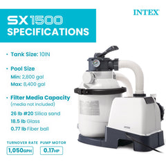 INTEX sand tank texture close-up highlighting durable media and longevity