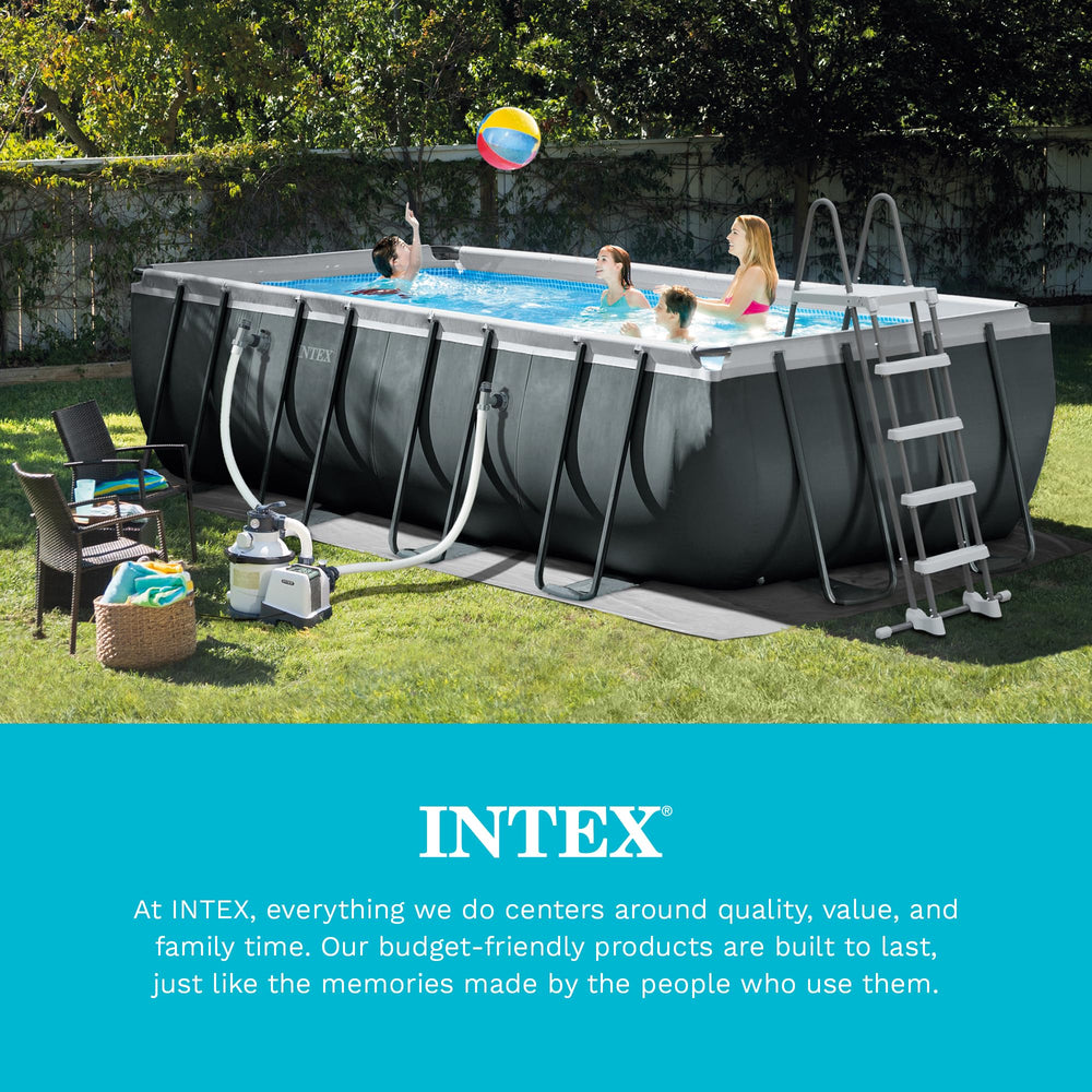 Intex ladder composite material texture showing durable weather resistance