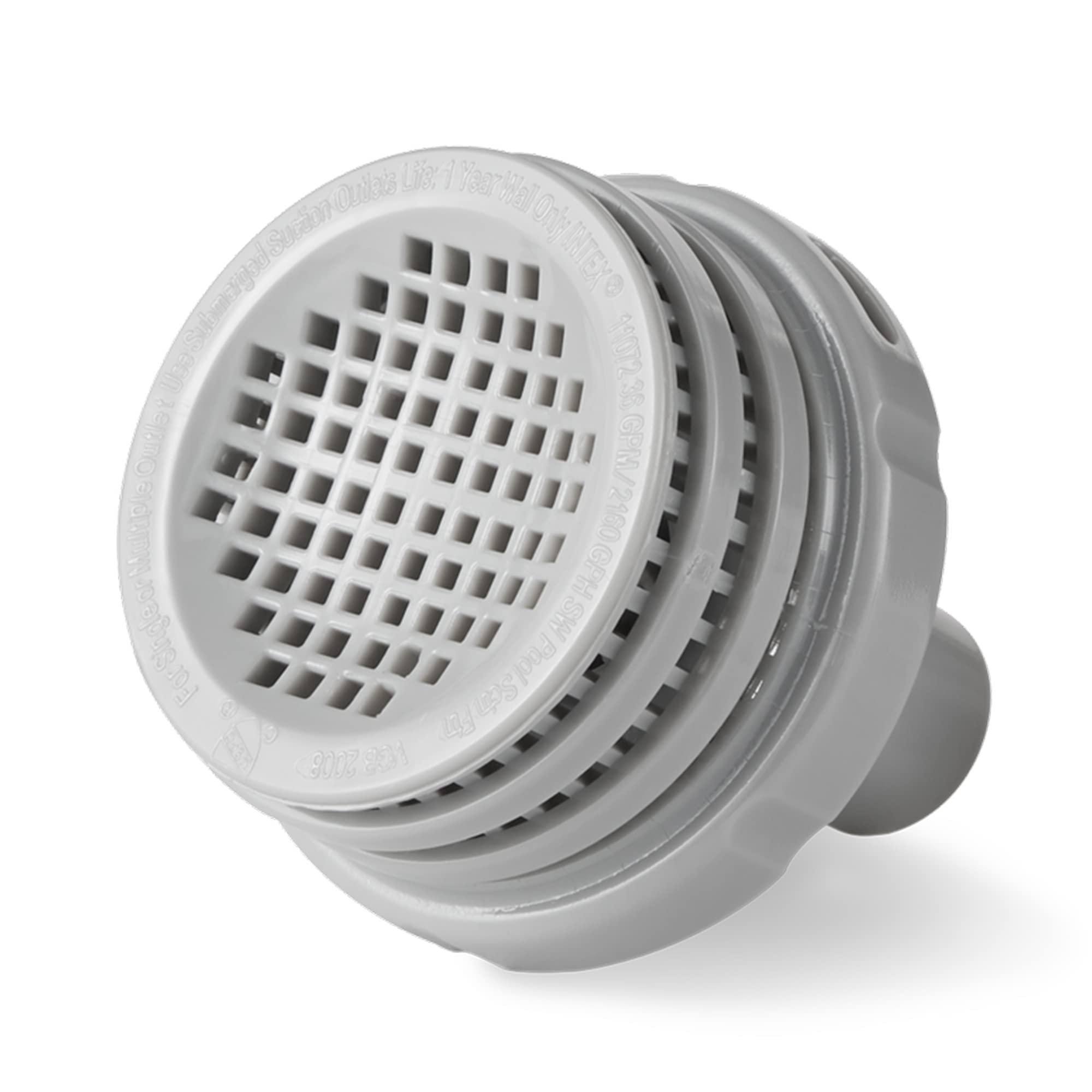 Close-up of Intex plunger valve and O-ring showing durable seal and flow control