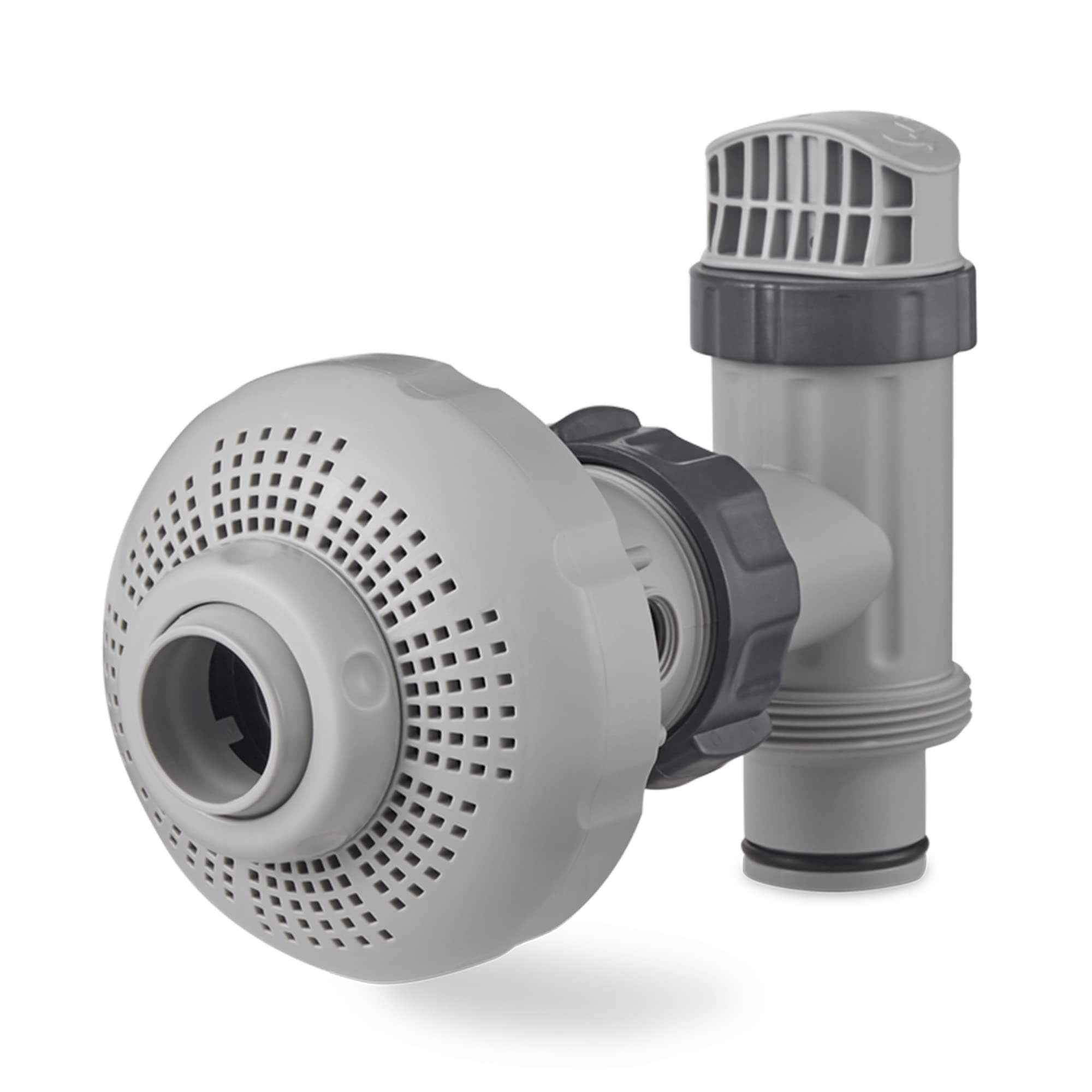 Intex plunger valve close-up with O-ring for leak-free inlet operation and reliable sealing