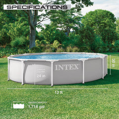 Intex prism frame T-joint close-up showing rust-resistant construction benefit