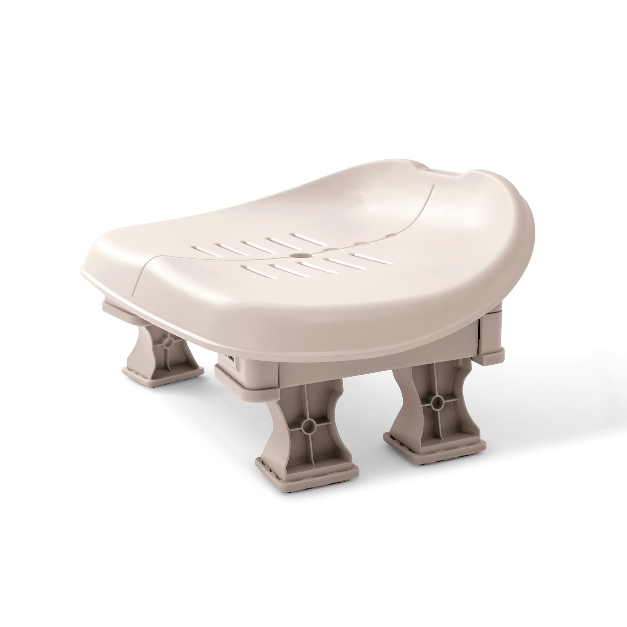 Intex PureSpa front view of beige contoured seat showing comfortable support