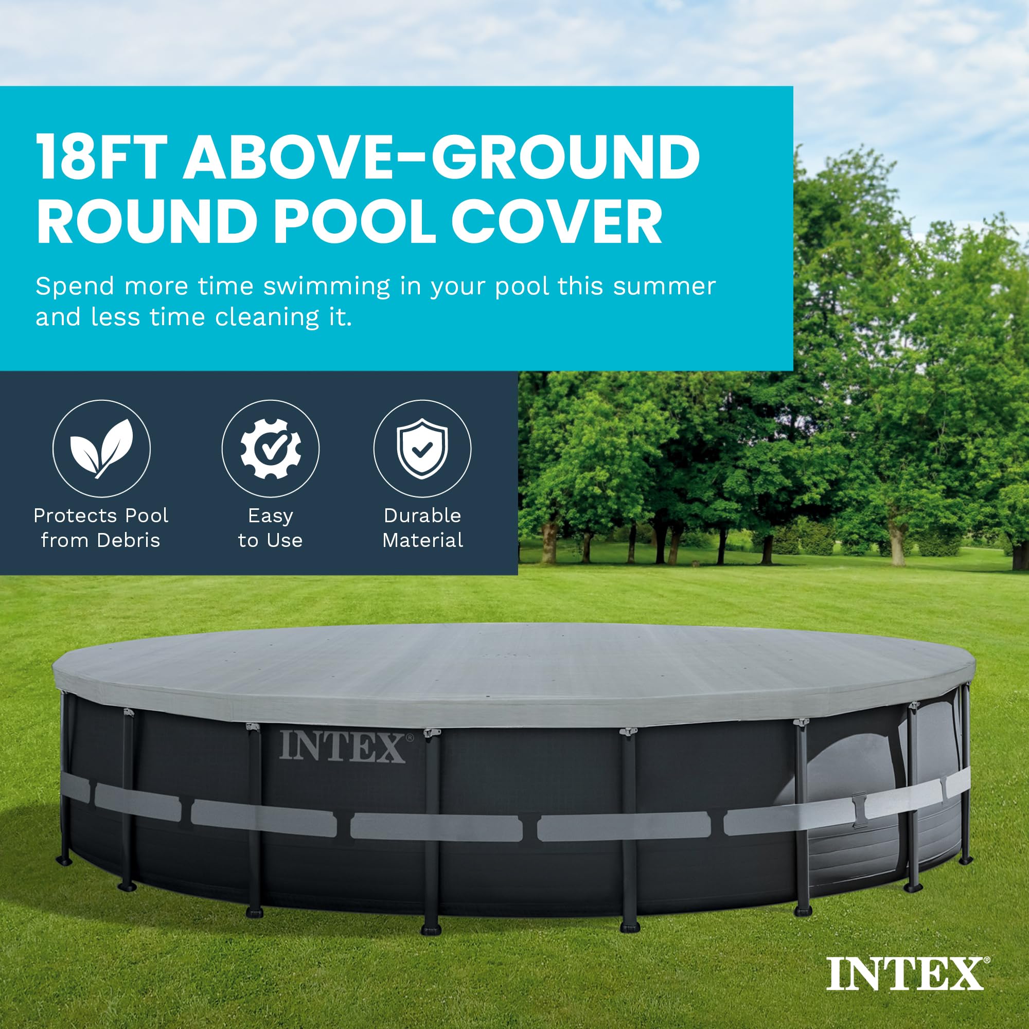 Intex textured PVC close-up highlighting puncture-resistant durability