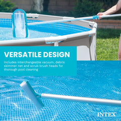 INTEX rastrillo con red recogiendo hojas para agua más limpia