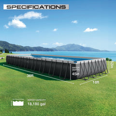 Intex 2650 GPH sand filter pump installed demonstrating clear-water circulation benefit