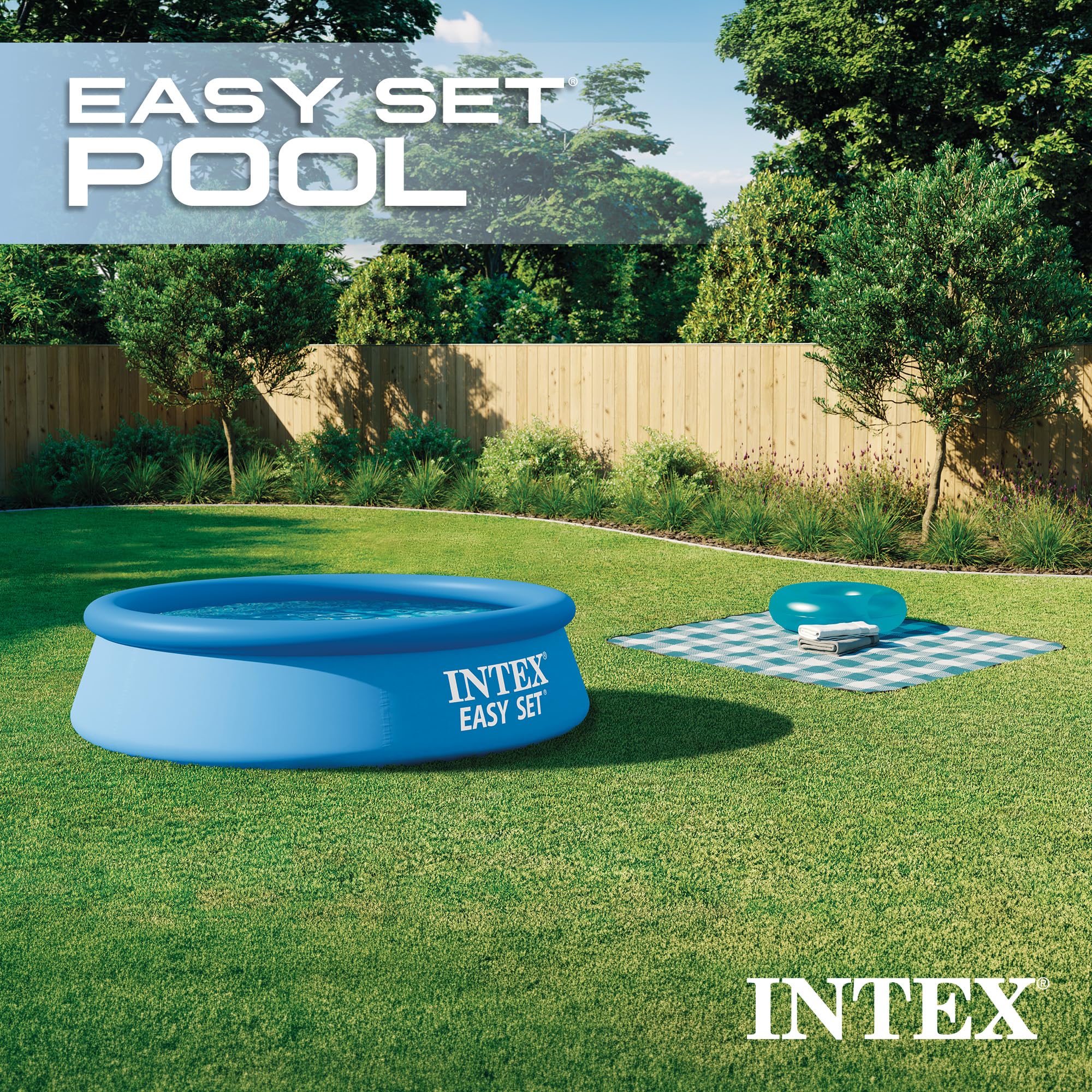Intex side wall detail showing 3-ply PVC strength and puncture resistance