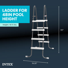 Intex step closeup texture showing non-slip tread for safe climbs