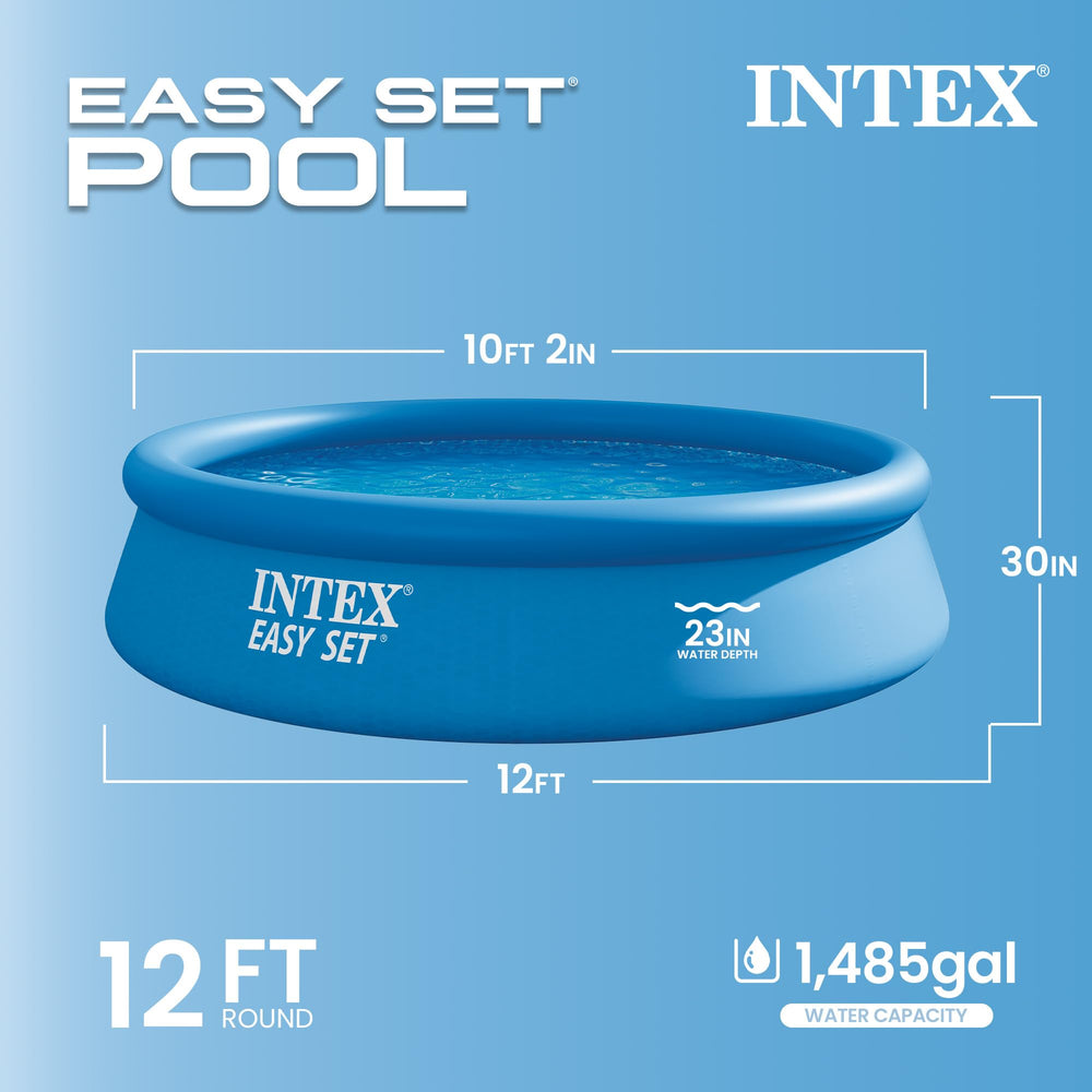 Intex top ring close-up showing 3-ply PVC texture for puncture resistance