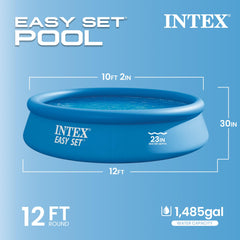 Intex top ring close-up showing 3-ply PVC texture for puncture resistance