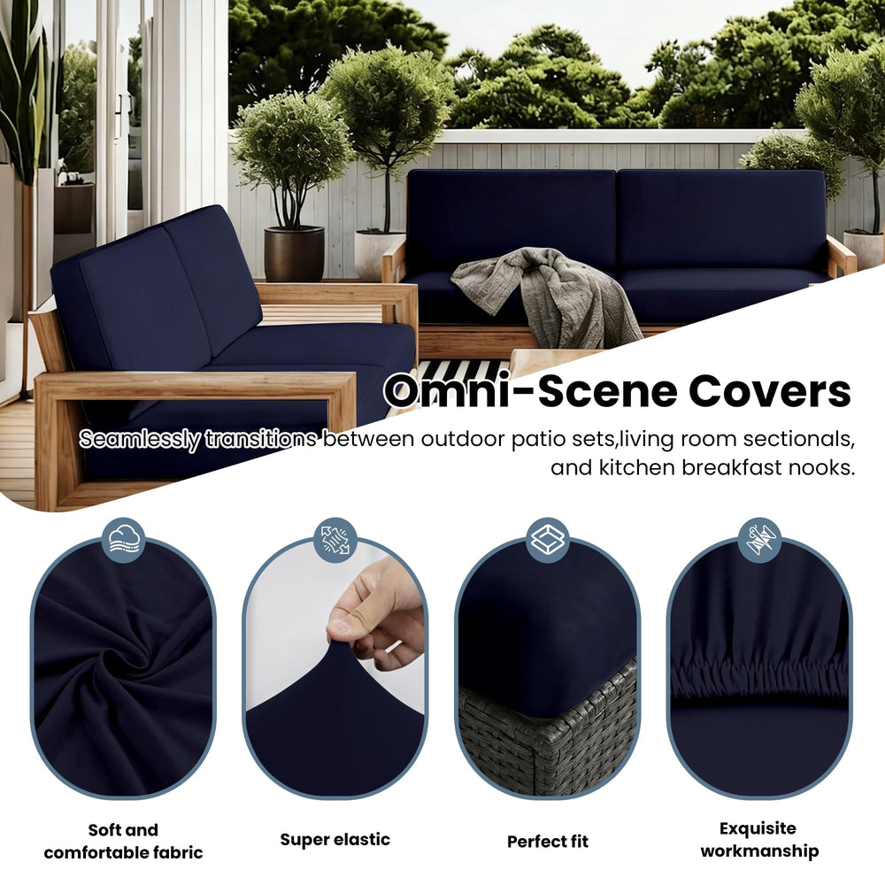 IntoBox cover fitted on patio sofa demonstrating refreshed look and comfort