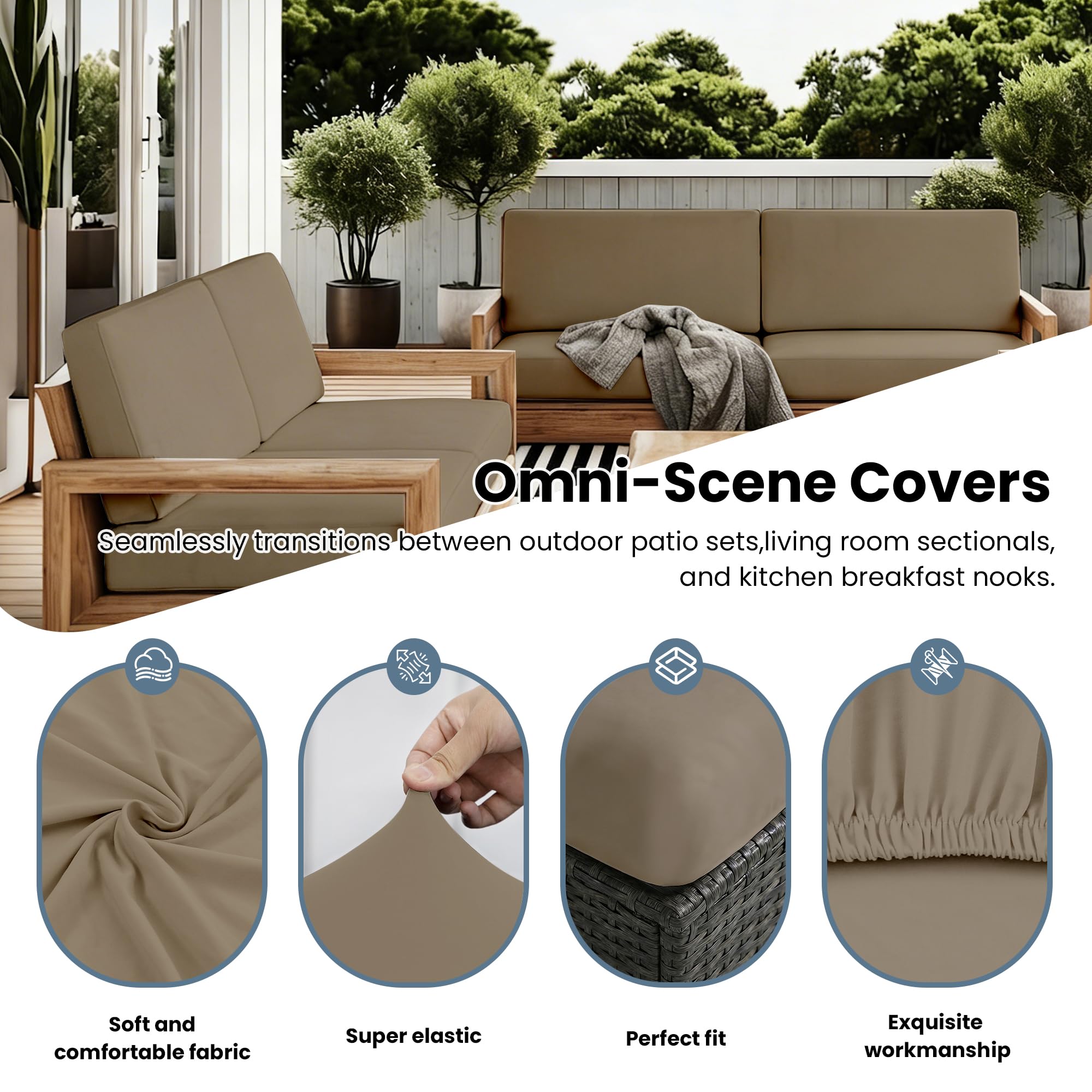 IntoBox cover fitted on patio chair demonstrating weather-ready comfort