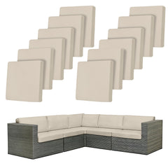 IntoBox front view of 12-piece stretch cover set showing complete package benefit