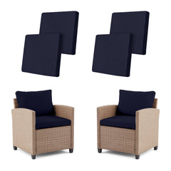 IntoBox front view of four cushion covers showing coordinated set and protection