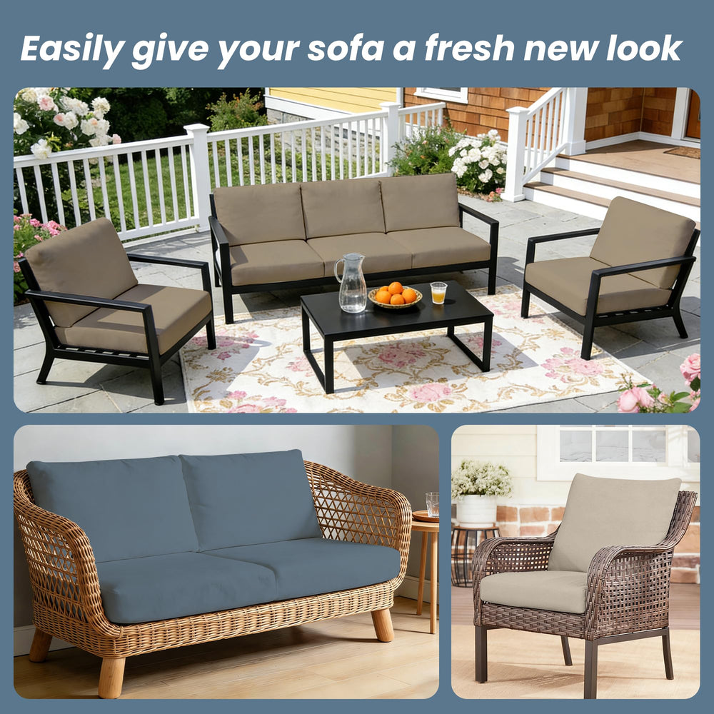 IntoBox refreshed patio sofa set showing upgraded appearance benefit