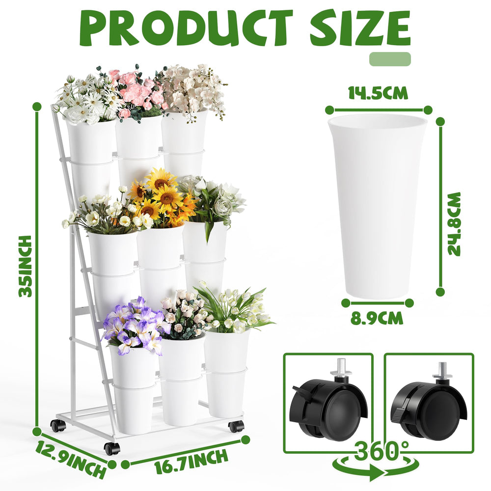 Invech stand placed in garden setting showing stylish outdoor display benefit