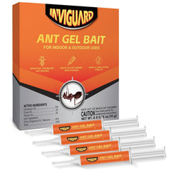 InviGuard front packaging showing four gel tubes for rapid ant control