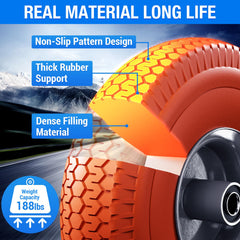Iococee hub closeup highlighting 5/8" axle bore and secure fit benefit