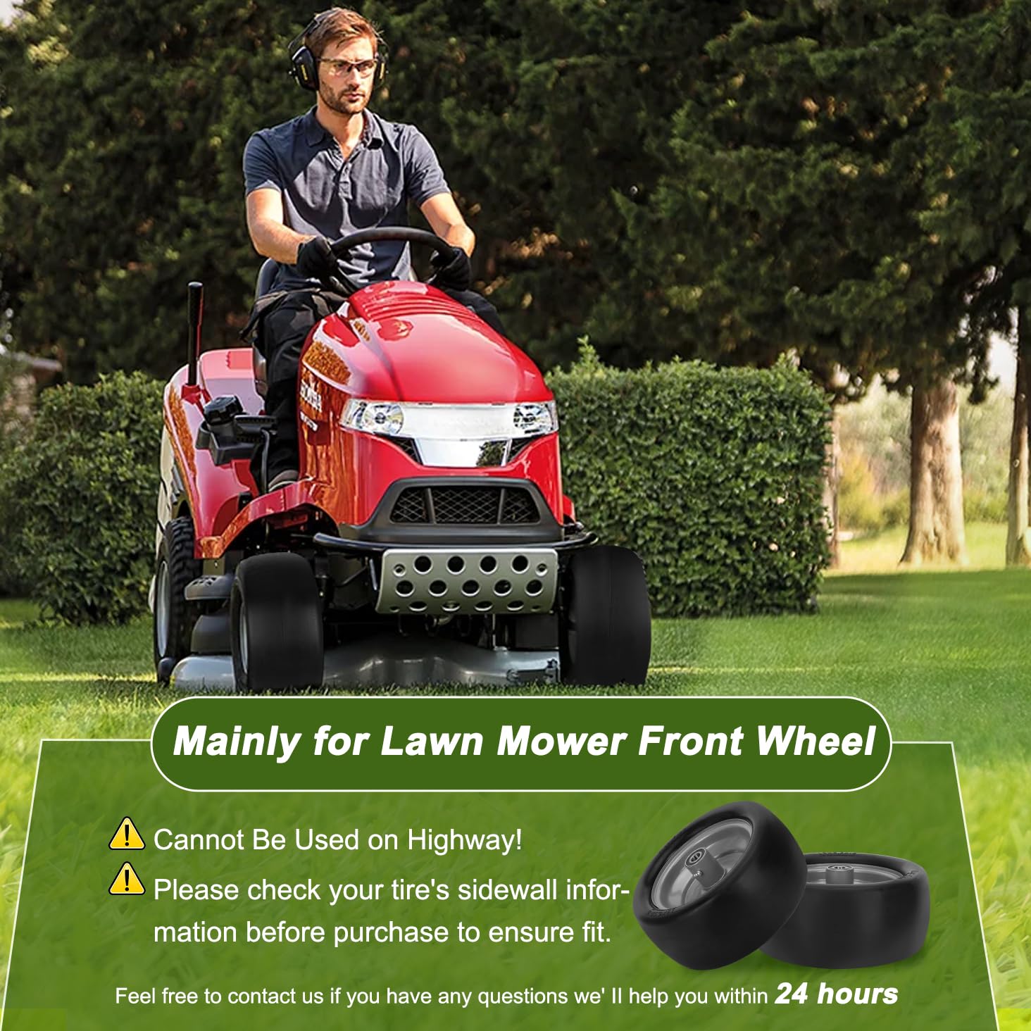 Iococee packaging two-pack box showing both tires ready to install for convenience