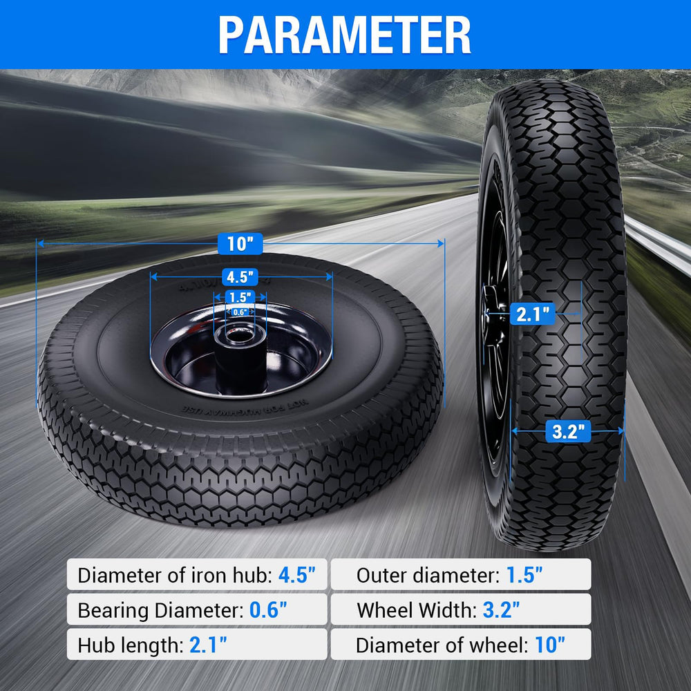 Iococee side profile highlighting 3.2-inch tread width and sturdy load-carrying benefit