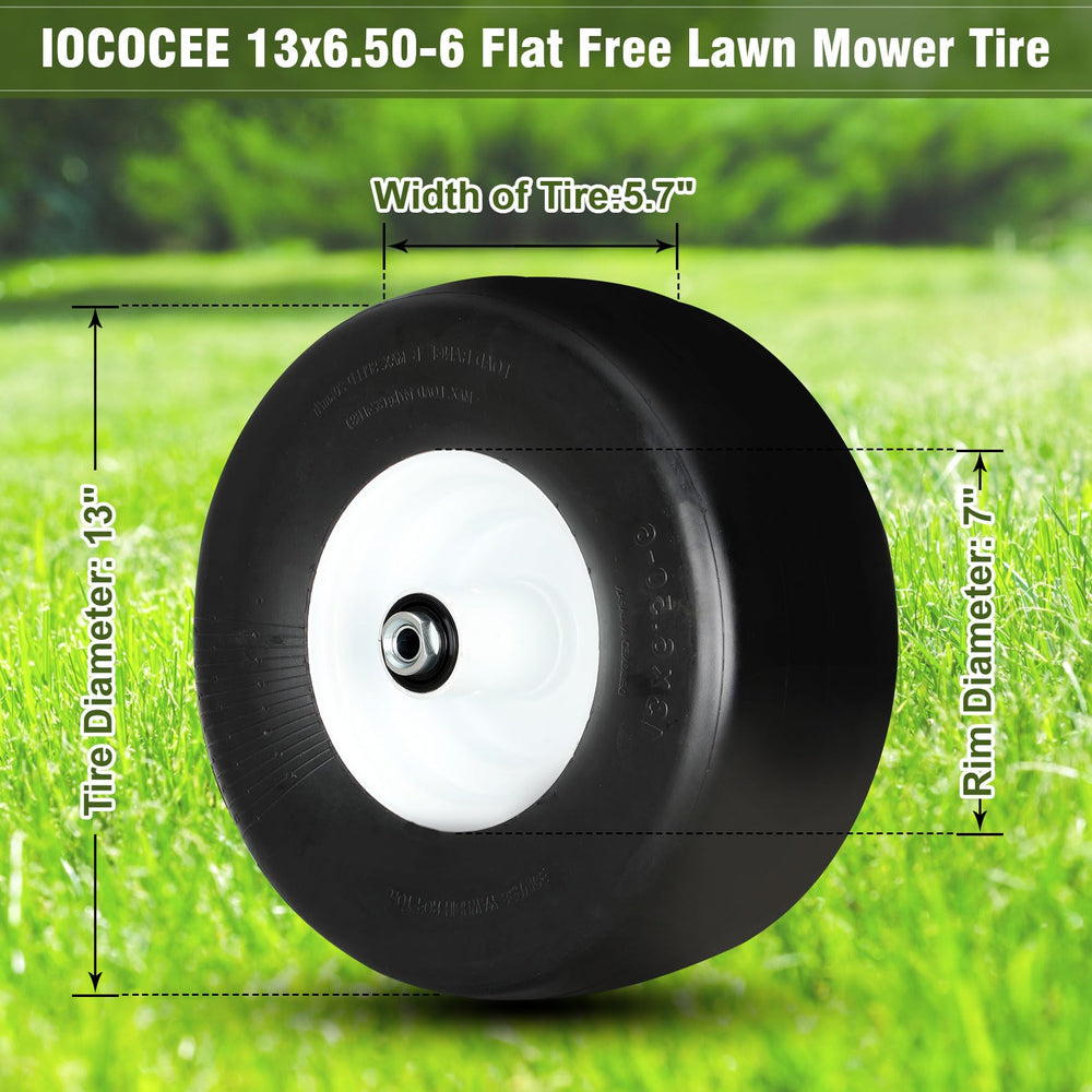 Iococee tread closeup highlighting seamless rubber surface protecting turf