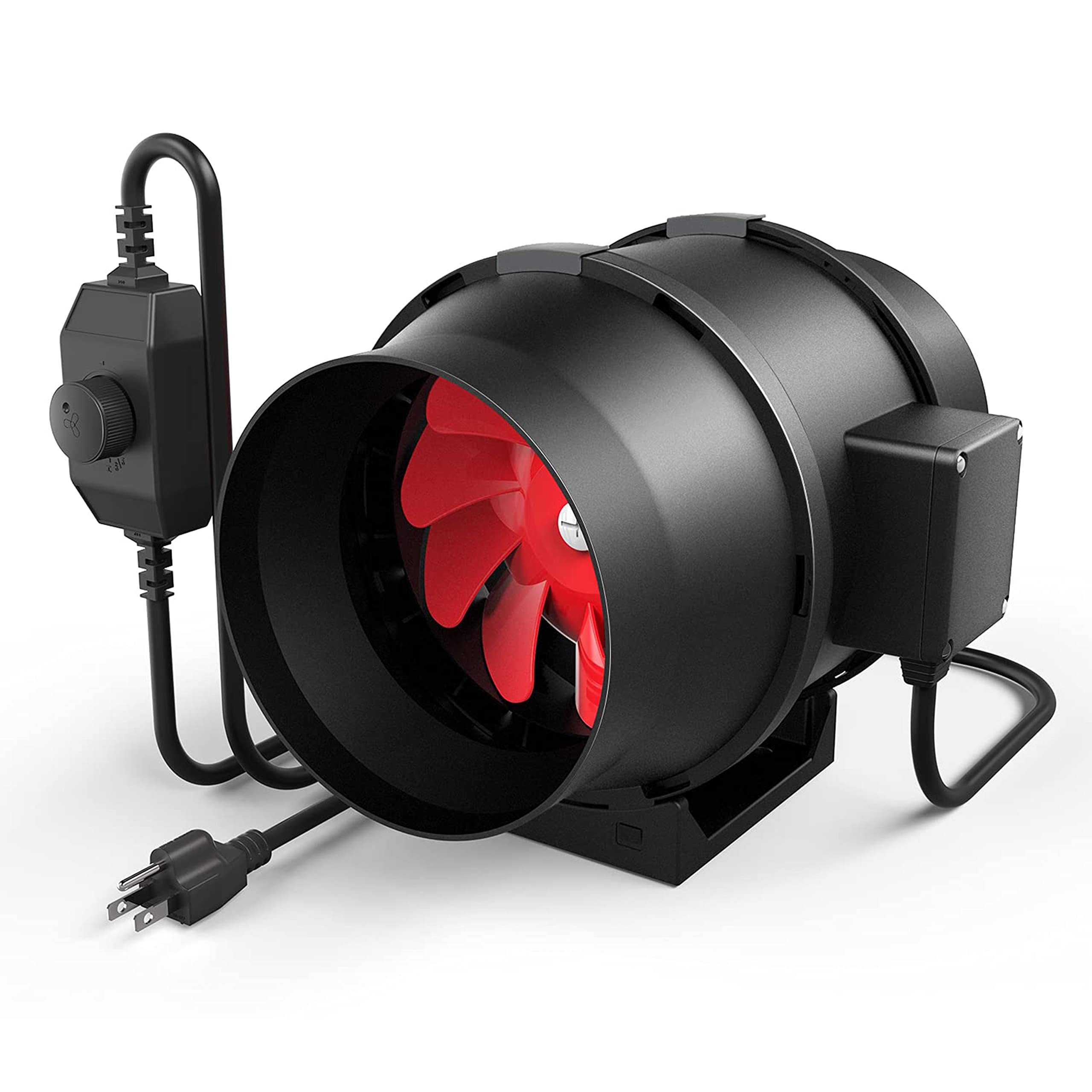 iPower 6-inch front view showing compact blower and efficient airflow benefits