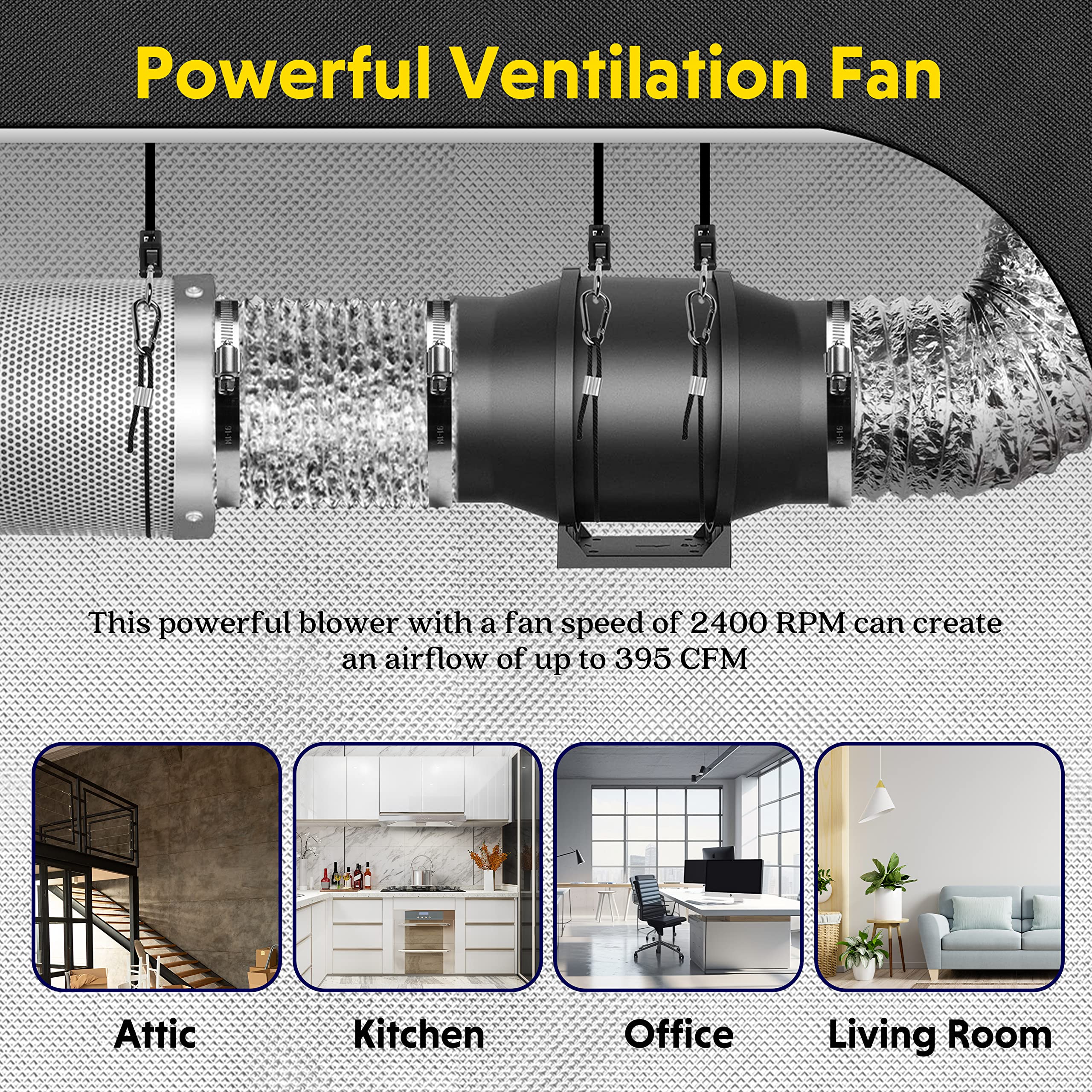 iPower in a home ventilation setup demonstrating improved air exchange