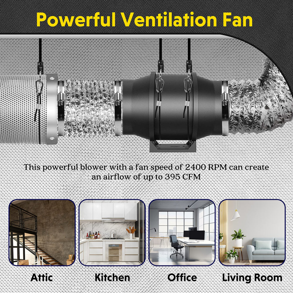 iPower in a home ventilation setup demonstrating improved air exchange