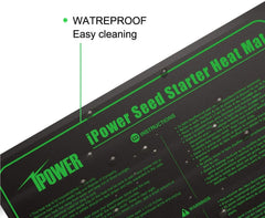 iPower close-up of waterproof surface texture for easy cleaning benefit