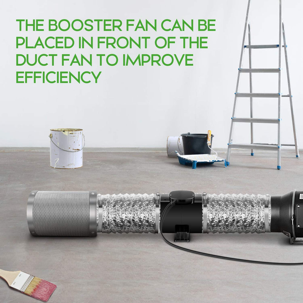 iPower compact size beside a ruler for scale, highlighting easy installation in small spaces
