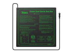 iPower front view of 20x20 heat mat showing clean surface and durability benefit